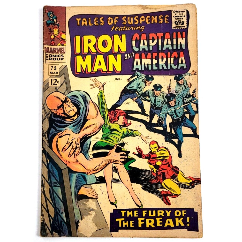 TALES OF SUSPENSE #75 (1966) / FN- / 1ST PEGGY CARTER / IRON MAN / CPT AMERICA